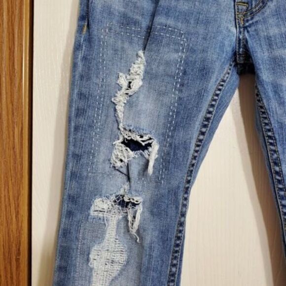 American Eagle Outfitters Mens 28 X 32 Core Flex Slim Straight Distressed Jeans - Picture 2 of 5